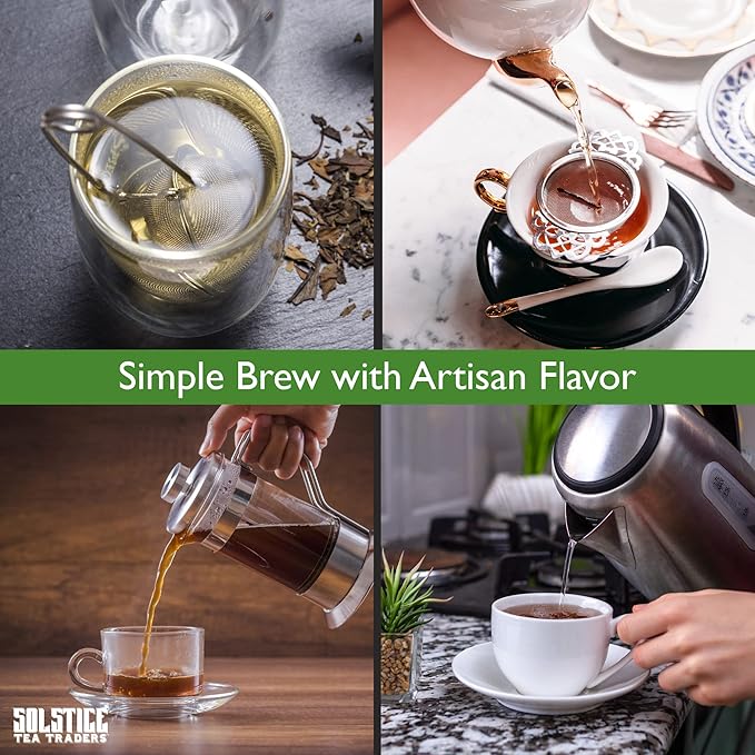 Solstice Loose Leaf Tea Ultimate Sampler Feat. 12 Teas; Approx 180+ Servings - Bloomnest
