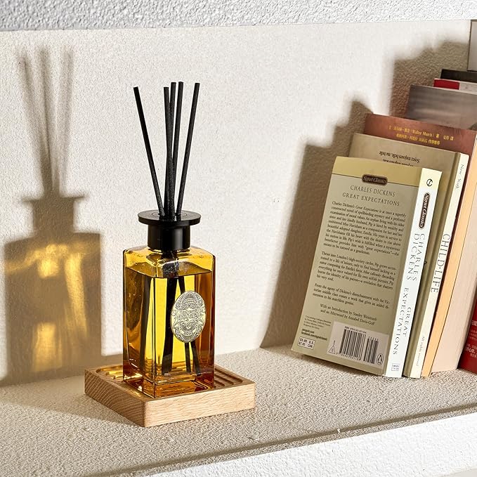 M&SENSE 6.3 oz Large Reed Diffuser Set | Neroli Noir Scent Oil Diffuser with Sticks | Hotel Collection Non-Toxic Essential Oil |for Bedroom Bathroom Living Room - Bloomnest