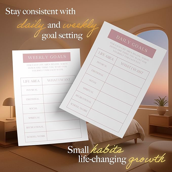 Planners with Purpose Self-Care Planner for Women - Wellness & Mindfulness Journal with Guided Prompts, Self Love & Gratitude Exercises - Daily Reflection & Goal Setting Notebook - Aesthetic Hardcover A5 (white) PlannerswithPurpose