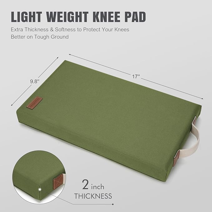 Large Knee Mat-Gardening Kneeler Pad-Thick Garden Sitting or Kneeling Pad Cushion-Construction Knees Support Board of Working,Repairing-Floor Knees Mat for Prayer,Fitness,Yoga,Gym & Pilates-Green - Bloomnest