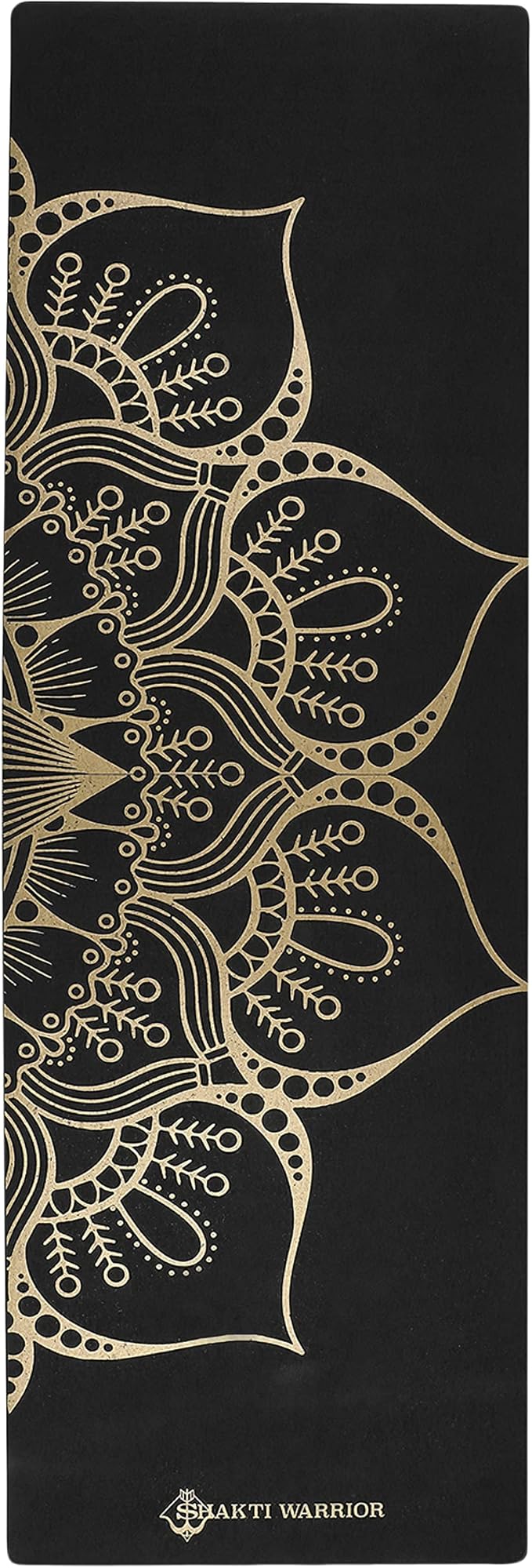 Shakti Warrior Cork Yoga Mat - Artist Designed, Premium Printed Eco-Friendly Non-Slip mat, Great for Regular & Hot Yoga, Pilates, Workouts 72 inch x 24 inch x 3mm Thick - Bloomnest