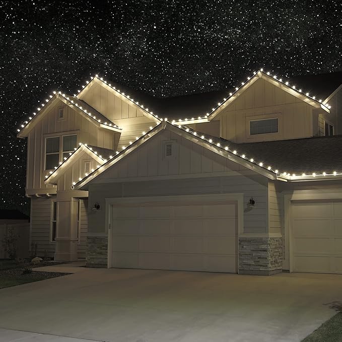 HLO Lighting Set of 500 Warm White C9 Faceted LED Christmas Light Bulbs for Indoor & Outdoor Use | Durable Replacement Bulbs - Bloomnest