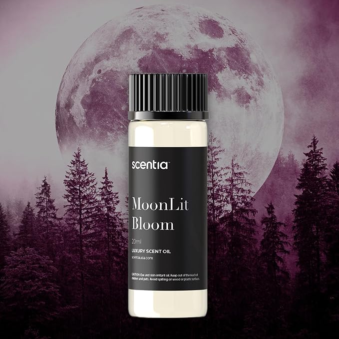 Moonlit Bloom Diffuser Oil | Romantic Essential Aromatherapy Oil for Love and Date Night | Valentine Collection with Rose Petal, Vanilla, Amber & Woods | 20ml | 0.67 Fl Oz, Thanksgiving Gift - Bloomnest