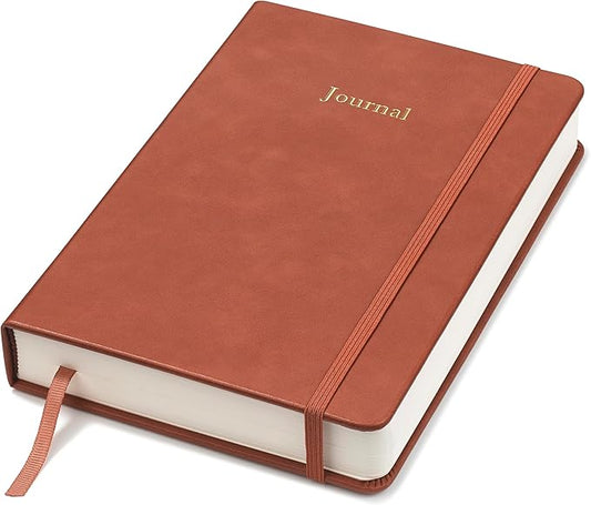 Wykeham's Executive 2026 Undated Daily Journal Planner – Customization Available (Brown, 8.5"×5.5" - Undated) - Bloomnest