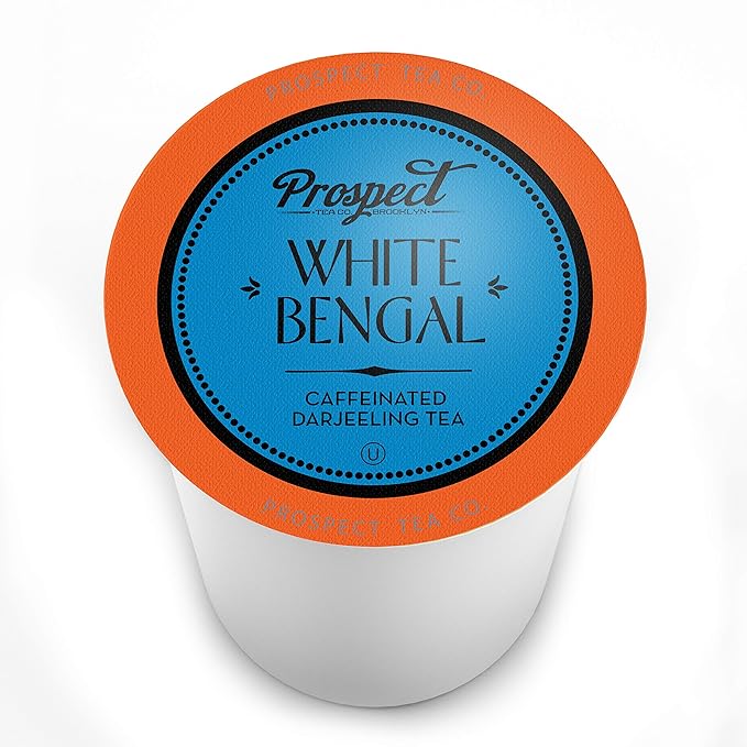 Prospect Tea Co. White Bengal Darjeeling Tea Pods Compatible with K Cup Brewers Including 2.0, 40 Count - Bloomnest