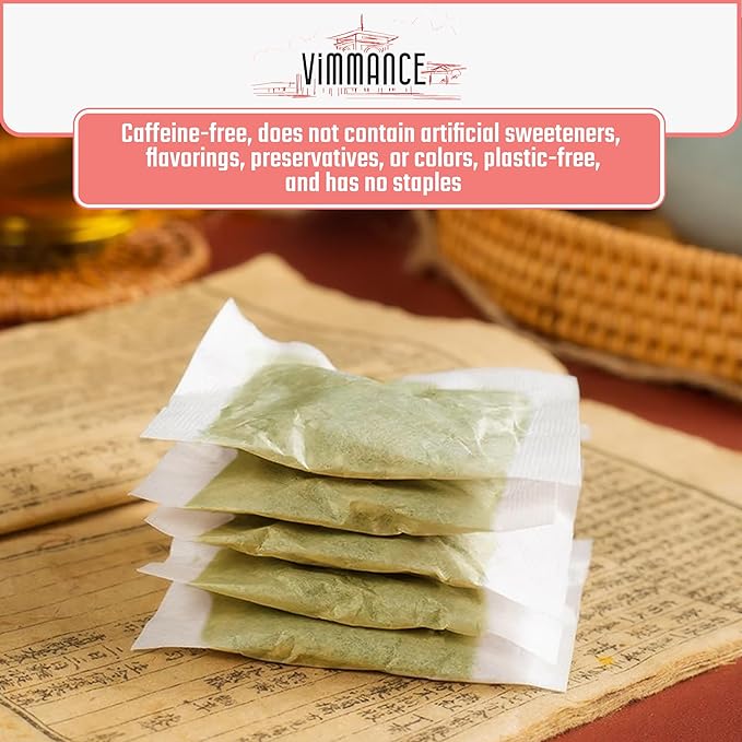 VIMMANCE Guava Leaves Tea Bags, 120 counts, Hojas de Guayaba, Vietnamese Herbal Tee, Hoja de Quava Seca, Tagless, 100% Natural, Decaf, Sugar Free, Balanced Taste, Family Size - Bloomnest