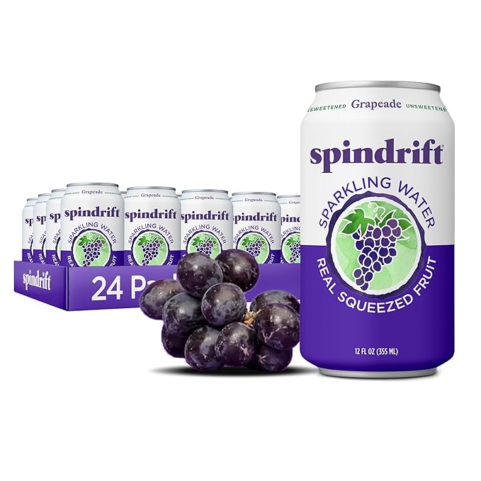 Spindrift Grapeade Can 12 Ounce (Pack of 24) - Bloomnest