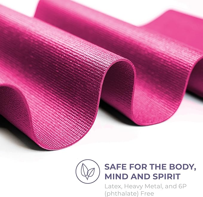Sunshine Yoga Voyage Yoga Mat, 6 Pack, 72" x 24" Professional Studio and Gym Bulk Yoga Mats, 5mm Thick, Durable, Anti-Tear, Non Slip Fitness and Exercise Mats - Bloomnest