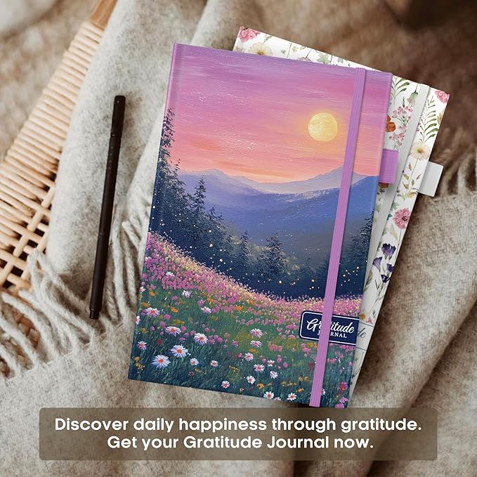 Gratitude Journal for Women – Undated Daily Mindfulness & Manifestation Journal with Prompts for Cultivate Affirmations, Positivity, Self-Care & Happiness - Twilight Bloom - Bloomnest