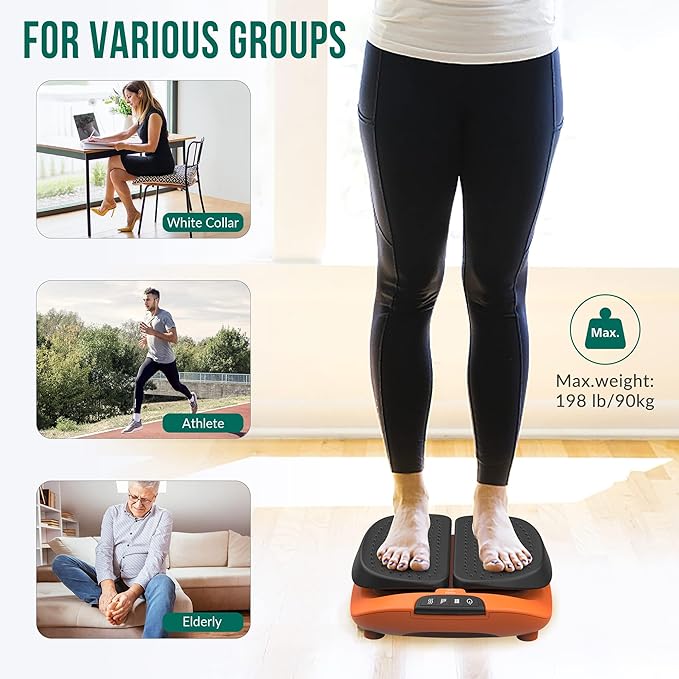 Snailax Vibration Foot Massager with Heat, App Control, Adjustable Vibration Electric Foot Massager Machine for Circulation, Plantar Fasciitis, Pain, Remote Control - Bloomnest