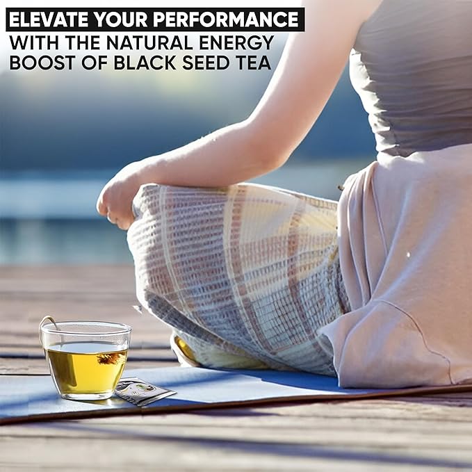 HERBOGANIC Black Seed Herbal Tea - Digestion Support and Immune Boost | Refreshing and Delicious Blend | Natural Ingredients | 20 Tea Bags - Bloomnest