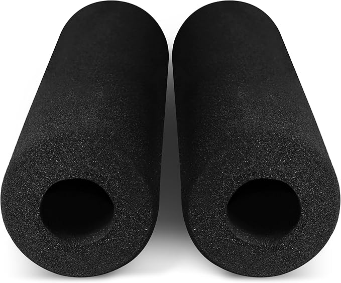 WF Athletic Supply Foam Foot Pads, Foam Roller for Gym Exercise Machines Equipment Replacements, Roller Pad for Leg Extension, PEC Deck Pads for Weight Bench, Sold by Pair (16” x 4.25” OD x 2” ID) - Bloomnest
