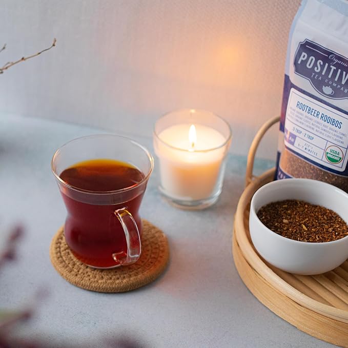 Organic Positively Tea Company, Root Beer Rooibos Tea, Loose Leaf, 16 Ounce - Bloomnest