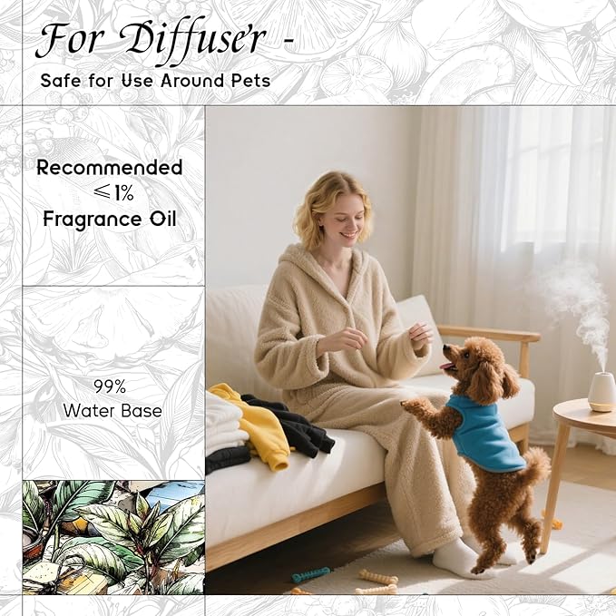 HIQILI White Tea Fragrance Oil for Essential Oil Diffuser, DIY Candle & Soap Making, Blend to Perfume & Air Freshener Spray - 1 Fl Oz HIQILI