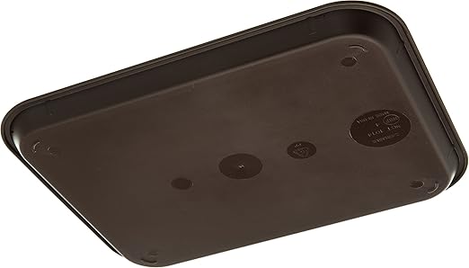 Carlisle FoodService Products CT101469 Cafe Standard Plastic Cafeteria/Fast Food Tray, NSF Certified, BPA Free, 14" Length x 10" Width, Chocolate (Pack of 24) - Bloomnest