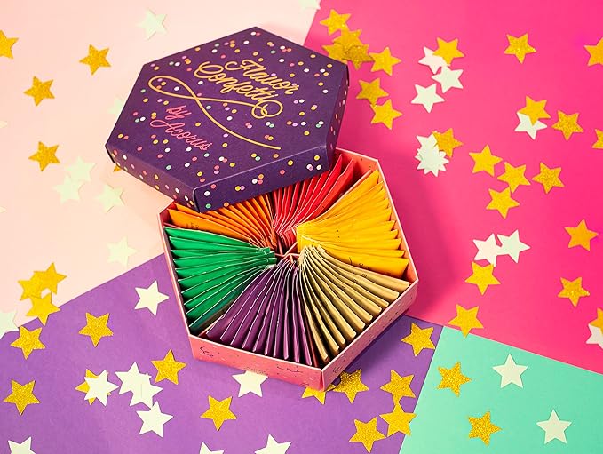 ACORUS | Flavor Confetti Tea Assortment | Natural Fruit and Herbal Tea Gift Set | Celebrate with 6 Different Flavors | Large Selection Tea Set | Tea Box For Various Occasions - 60 Tea Bags - Bloomnest
