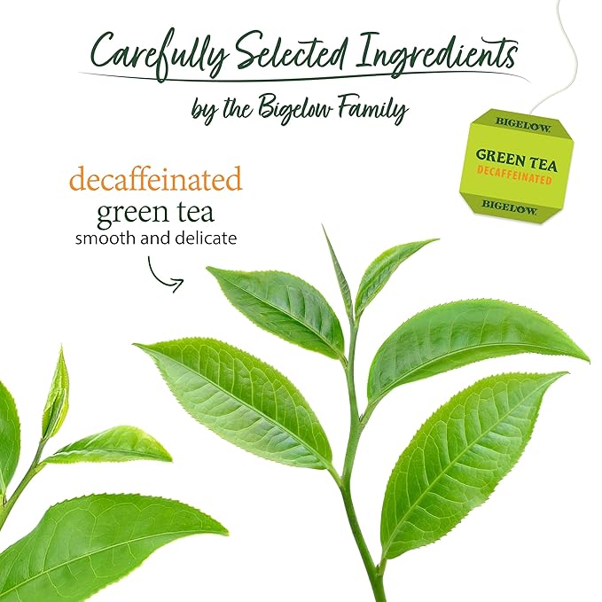 Bigelow Tea Classic Green Tea, Decaffeinated Tea, Decaf Green Tea, Count Box (Pack of 6), 120 Total Tea Bags - Bloomnest