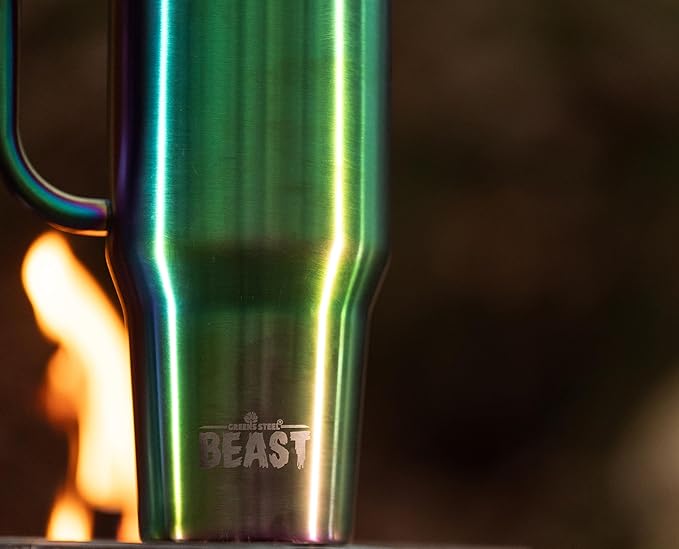 Beast 42 oz Tumbler Stainless Steel Vacuum Insulated Coffee Ice Cup Double Wall Travel Flask (Rainbow) - Bloomnest