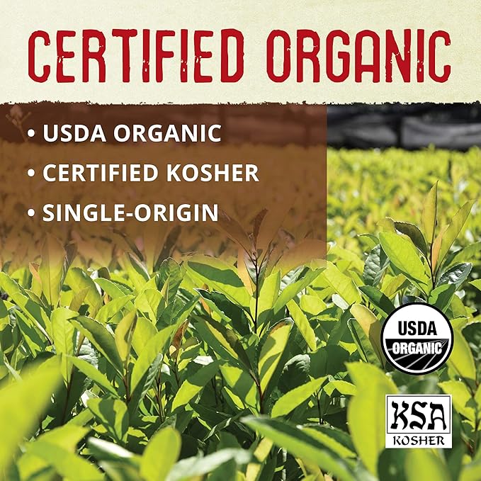 ECOTEAS Organic Yerba Mate Loose Leaf Tea – Unsmoked Detox Herbal Tea for Natural Energy – Coffee Alternative - Kosher, Non-GMO, Gluten-Free - Traditional Cut, 1 lb (Pack of 1) - Bloomnest