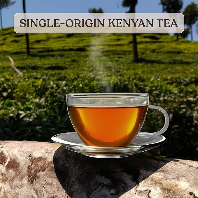 Akina Earl Grey Tea, Naturally Flavored Black Tea | 100% Single-Origin | Kenyan Origin, Gourmet (100 String & Tag Bags, 200g) - Bloomnest