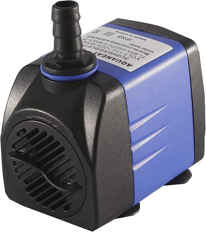 AQUANEAT Small Fountain Pump, 265 GPH Submersible Water Pump for Aquarium Fish Tank, Outdoor Water Fountain, Hydroponics, Pond Filter Pump - Bloomnest