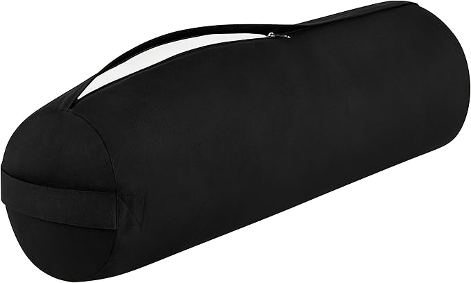 Retrospec Retrospec Sequoia Yoga Bolster Pillow - Meditation Cushion for Yoga Practices - Includes Machine Washable 100% Cotton Cover & Durable Carry Handle - Bloomnest