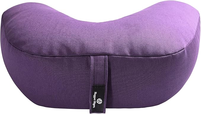 Hugger Mugger V-Shaped Meditation Cushion - Provides Support in Cross-Legged Sitting, Promotes Healthy Posture, Handmade in The USA - Bloomnest