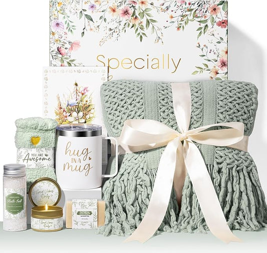 Self Care Gifts for Women Get Well Soon Gifts, Birthday Gifts for Women Care Package, Sympathy Gift Baskets Spa Gifts Thinking of You Inspirational Valentine's Day Gifts for Her Mom Wife Girlfriend
