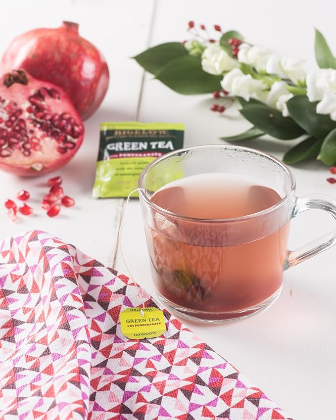 Bigelow Green Tea with Pomegranate Tea Bags, 20 ct - Bloomnest