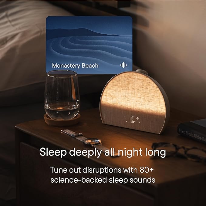 Hatch Restore 3 Sunrise Alarm Clock, Sound Machine, Smart Light (Greige) - White Noise, Screen-Free Sleep Routine - Bloomnest