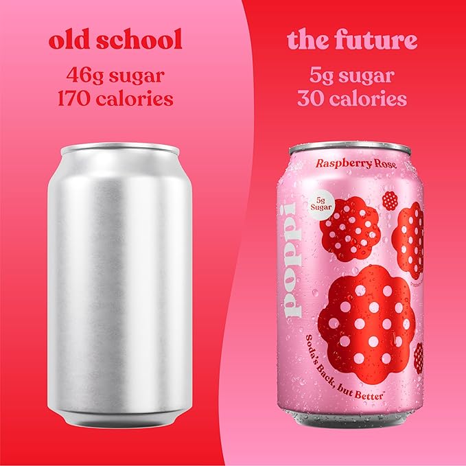 Poppi Sparkling Prebiotic Soda Beverage with Apple Cider Vinegar, Seltzer Water and Fruit Juice, Short List Variety Pack, 12 Fl Oz, Pack of 12, Packaging May Vary - Bloomnest