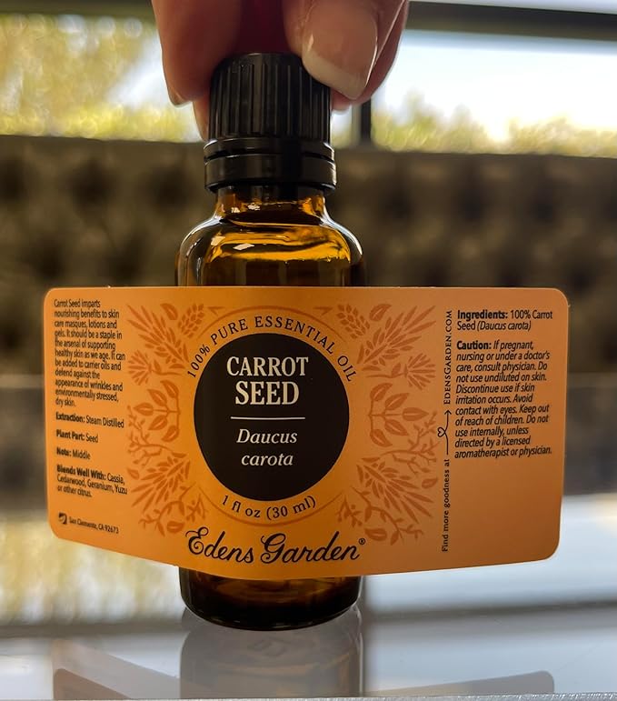 Edens Garden Carrot Seed Essential Oil- 100% Pure Premium Grade, Undiluted, Natural, Therapeutic, Aromatherapy, The Best for Diffuser, Skin, Face, Kid Safe 30 ml (1 fl oz) EdensGarden