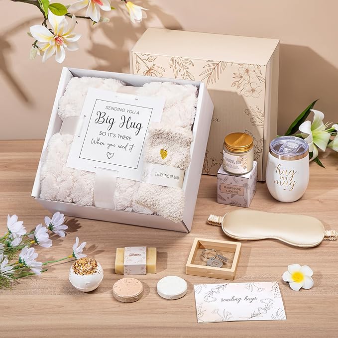 Sympathy Gift Baskets Sympathy Gifts for Loss of Loved One Hug in a Box for Women Bereavement Gifts Ideas Get Well Soon Gift Condolence Basket Miscarriage Thinking of You Care Package for Women - Bloomnest