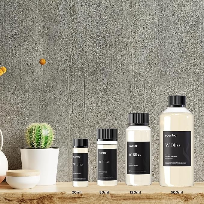 Scentia W Magic Hotel Diffuser Oil Inspired by 5-Star Hotel - 50 mL 1.69 fl oz - Fragrance Oil Blend Bergamot, Lemongrass & Jasmine for Aromatherapy Diffusers and Humidifiers - Bloomnest