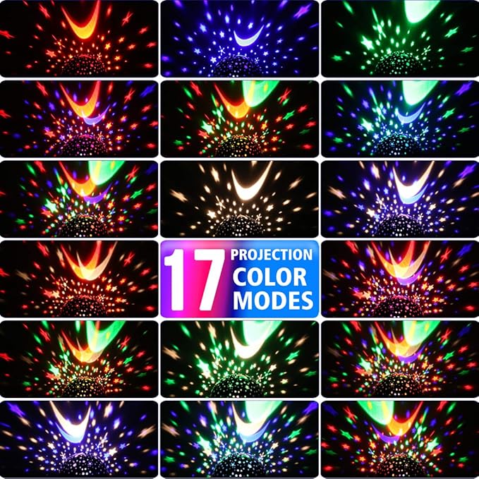 Star Projector Night Lights for Kids with Timer, Toys for 2-5-14 Year Old Boys Room Lights for Kids Glow in The Dark Stars Moon for Child Sleep Peacefully, Birthday Gifts for Boys-Black - Bloomnest