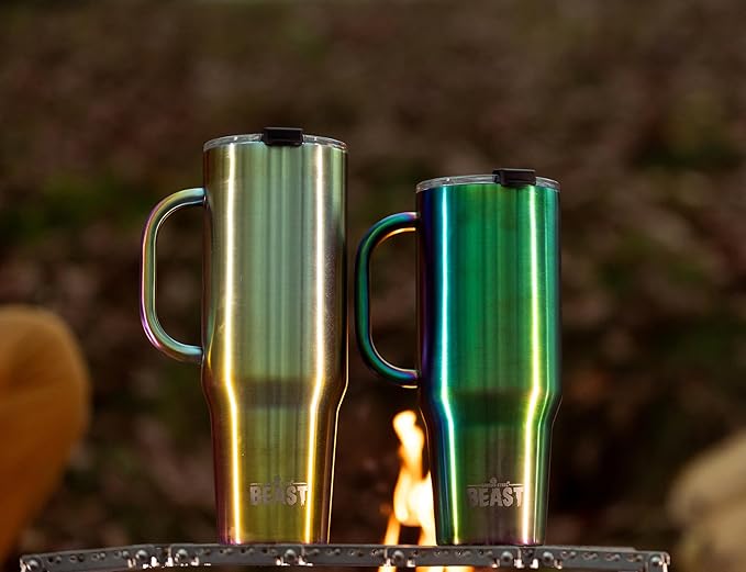 Beast 42 oz Tumbler Stainless Steel Vacuum Insulated Coffee Ice Cup Double Wall Travel Flask (Rainbow) - Bloomnest