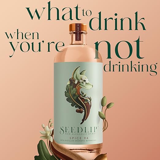 Seedlip Spice 94 – Non-Alcoholic Spirit | Calorie Free, Sugar Free | Spirit Alternative | Non-Alcoholic Cocktails | 23.7 fl oz (700ml) - Bloomnest