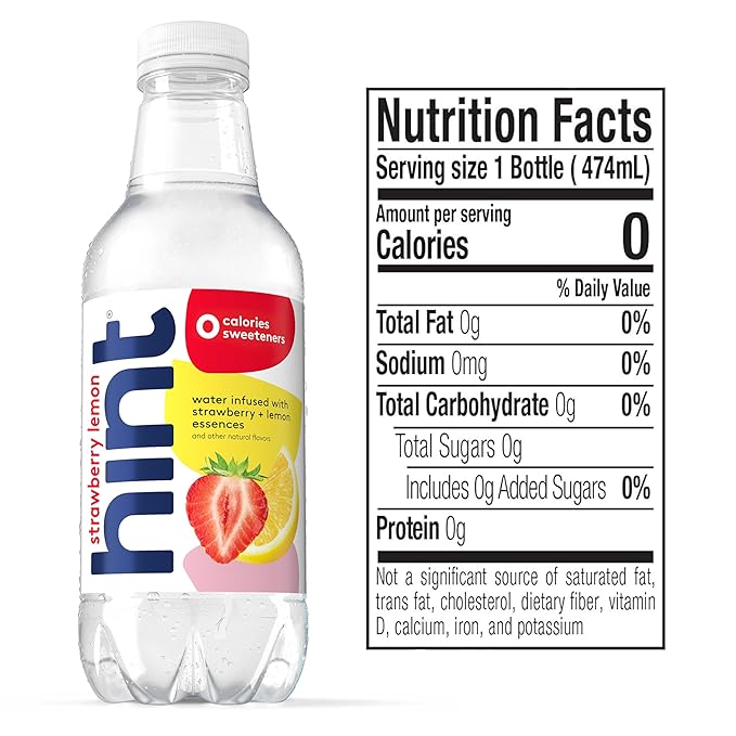 Hint Fruit-Infused Bottled Water Bundle, Best Sellers Variety Pack - Sugar Free Flavored Water with Zero Calories, Natural Fruit Essences, and No Artificial Sweeteners - 16 Fl Oz (Pack of 24) - Bloomnest