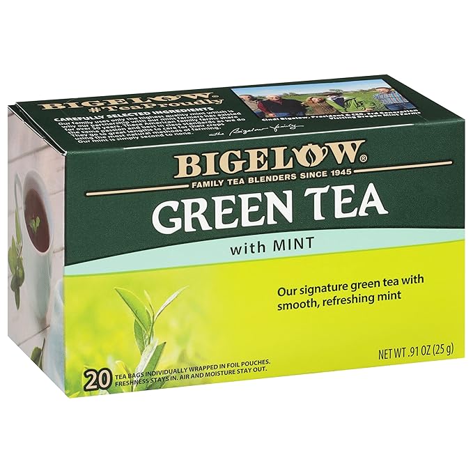 Bigelow Tea Green Tea with Mint, 20 ct - Bloomnest