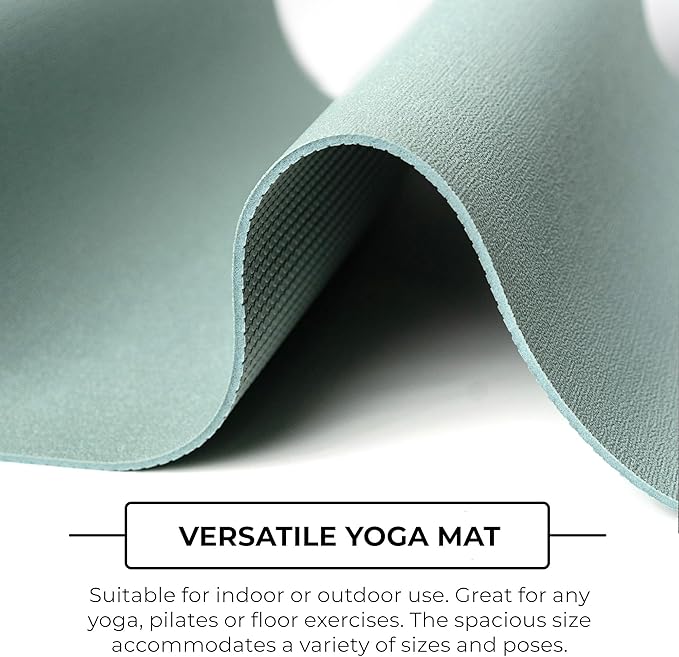 Mount Adams 6 Pack Iconic 5mm Yoga Mat - The Mat That Speaks for Itself - 72" x 24", High-Density, Slip-Resistant Exercise Mat - Unique Texture for Superior Grip for Yoga, Pilates, Fitness - Bloomnest