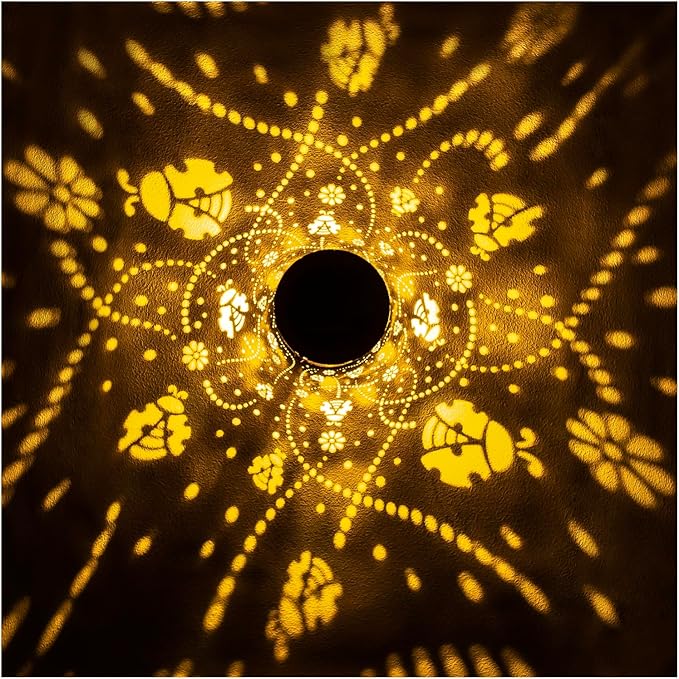 Ladybug Solar Lanterns Outdoor Waterproof Hanging Solar Lights Ladybug Gifts for Women Men Metal Decorative LED Ladybug Lanterns for Garden Decor,Yard,Patio,Lawn,Tabletop,Pathway,Landscape - Bloomnest