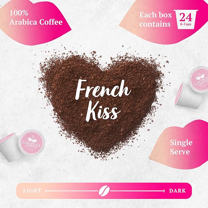Couple's Coffee French Vanilla K-Cups | Gives Back to Military Families | Medium Roast Coffee Pods | Gourmet Flavored with Smooth French Vanilla Flavors |100% Arabica Beans | 24 Count - Bloomnest