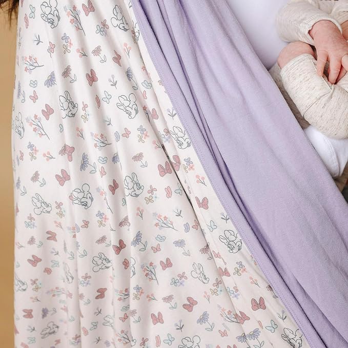 Copper Pearl Jumbo Premium Knit 3 Layer Stretchy Throw Blanket Minnie Mouse's Bowquet - Bloomnest