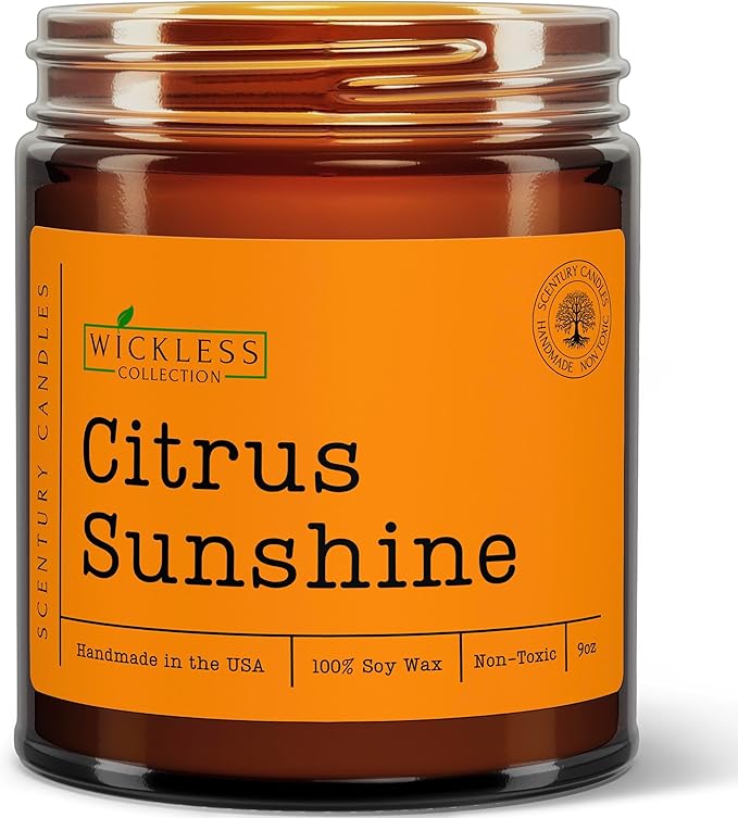 Wickless Candles for Candle Warmer Lamp, Many Scents to Choose, 100% Non-Toxic Soy Wax, Scented Candle Melts for Warming Plate, Handmade in The USA (Citrus Sunshine) - Bloomnest