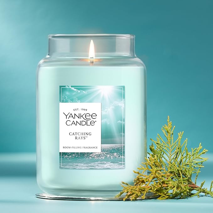 Yankee Candle Catching Rays Scented Candle, 22oz Large Jar with up to 150 Hour Burn Time, Giftable - Bloomnest