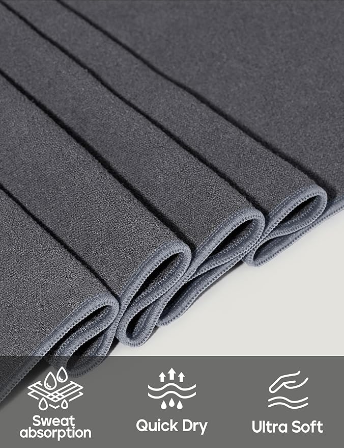 Heathyoga Yoga Mat Towel Non Slip for Hot Yoga Towel with Silicone Grip & Free Spray Bottle, 72"X26" Extra Large Microfiber Yoga Towel for Bikram, Pilates, Fitness