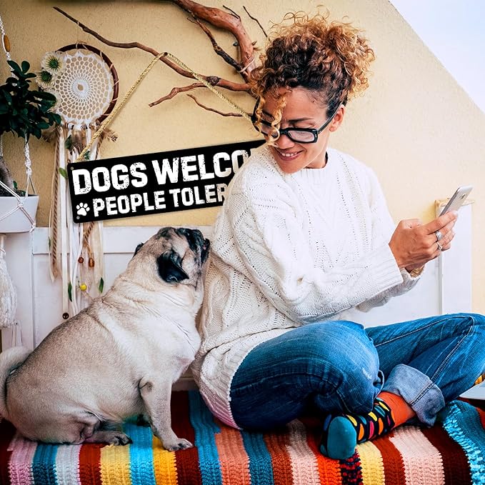 Dog Gifts for Women Funny Wall Decor for Dachshund, Golden Retriever, German Shepherd, French Bulldog, Black Lab, Poodle & More – Pug & Corgi Gifts for Corgi Lovers Tin Sign - Bloomnest