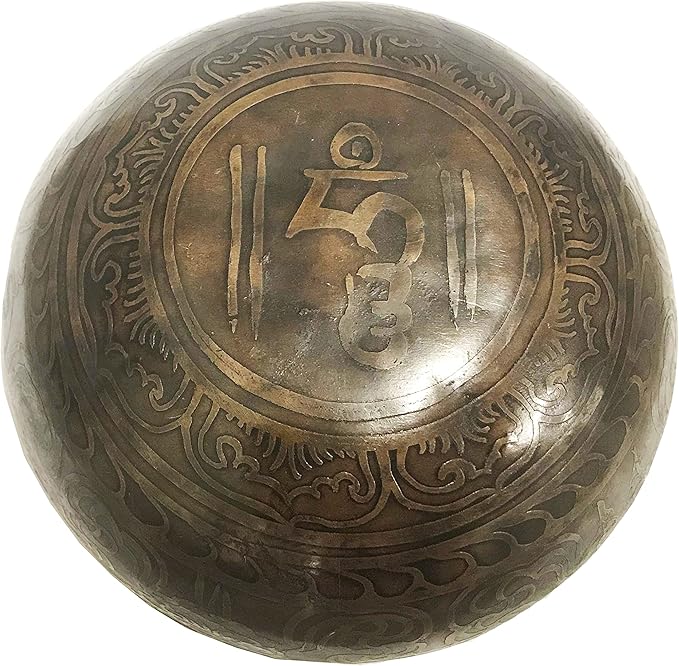 Heart Chakra Antique Hand Pounded Singing Bowl ~ Nepal [ 410 SB, 5.25 inch diameter] - Bloomnest