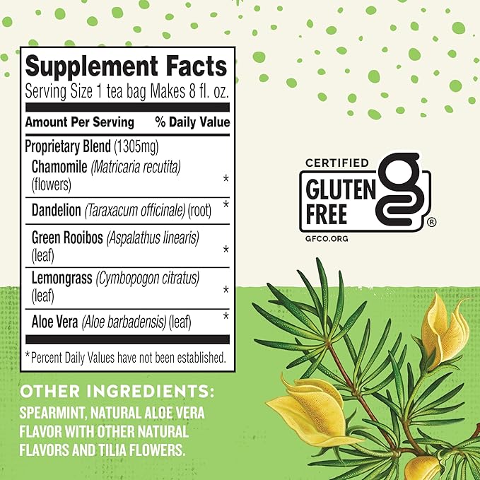 Celestial Seasonings Sleepytime Wellness Detox Tea, Caffeine Free, 20 Tea Bags Box - Bloomnest