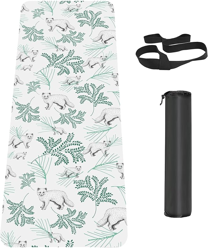 Non Slip Yoga Mat TPE Workout Mat for Men Women, Thick Workout Mat with Carrying Strap, Fitness Mats for Exercise, Yoga, Fitness, Pilates, Floor Workouts (72" x 24" x 6mm) - Bloomnest